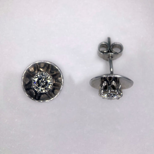 Vintage Diamond Stud Earrings