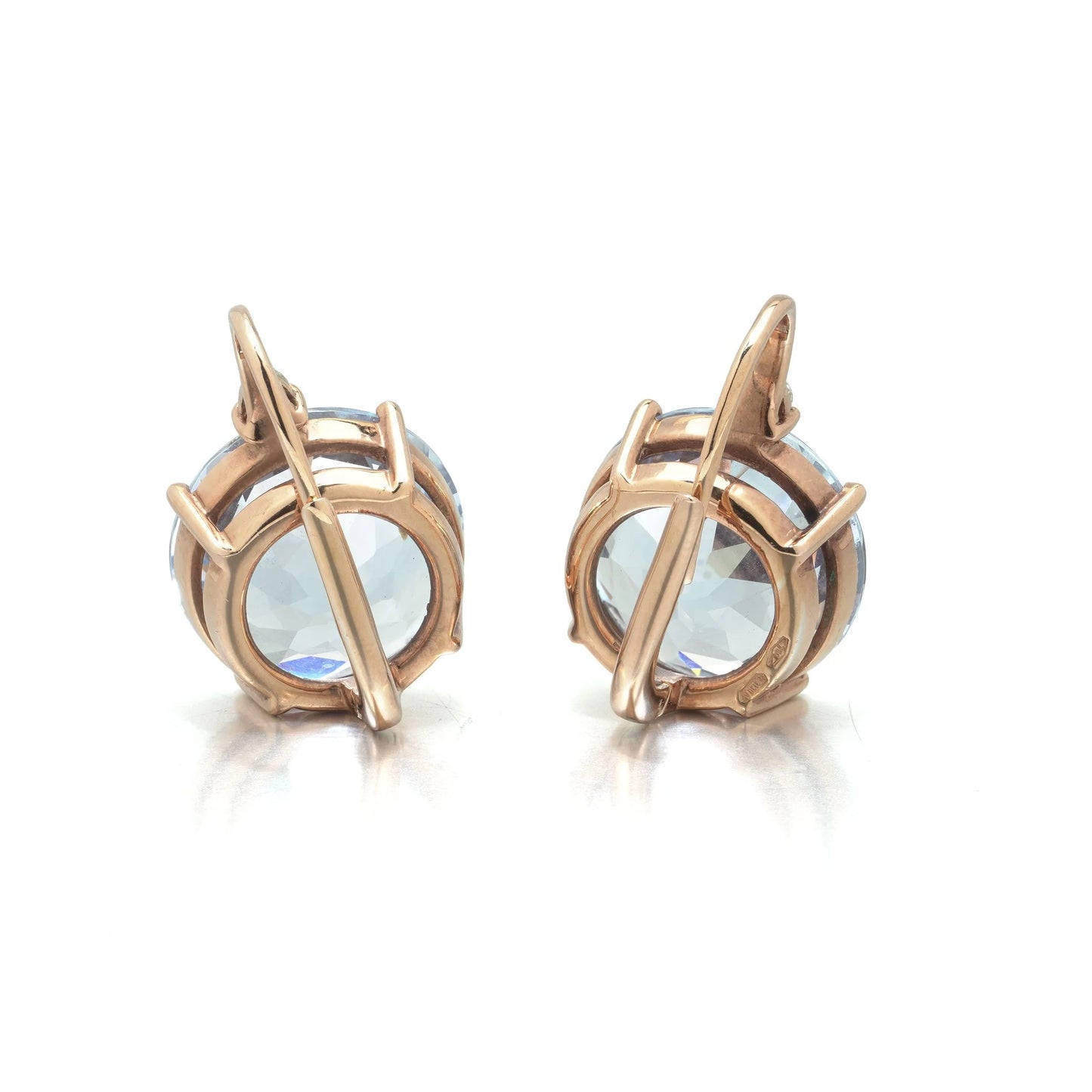 18 ct Gold Synthetic Spinel And Diamond Drop Earrings