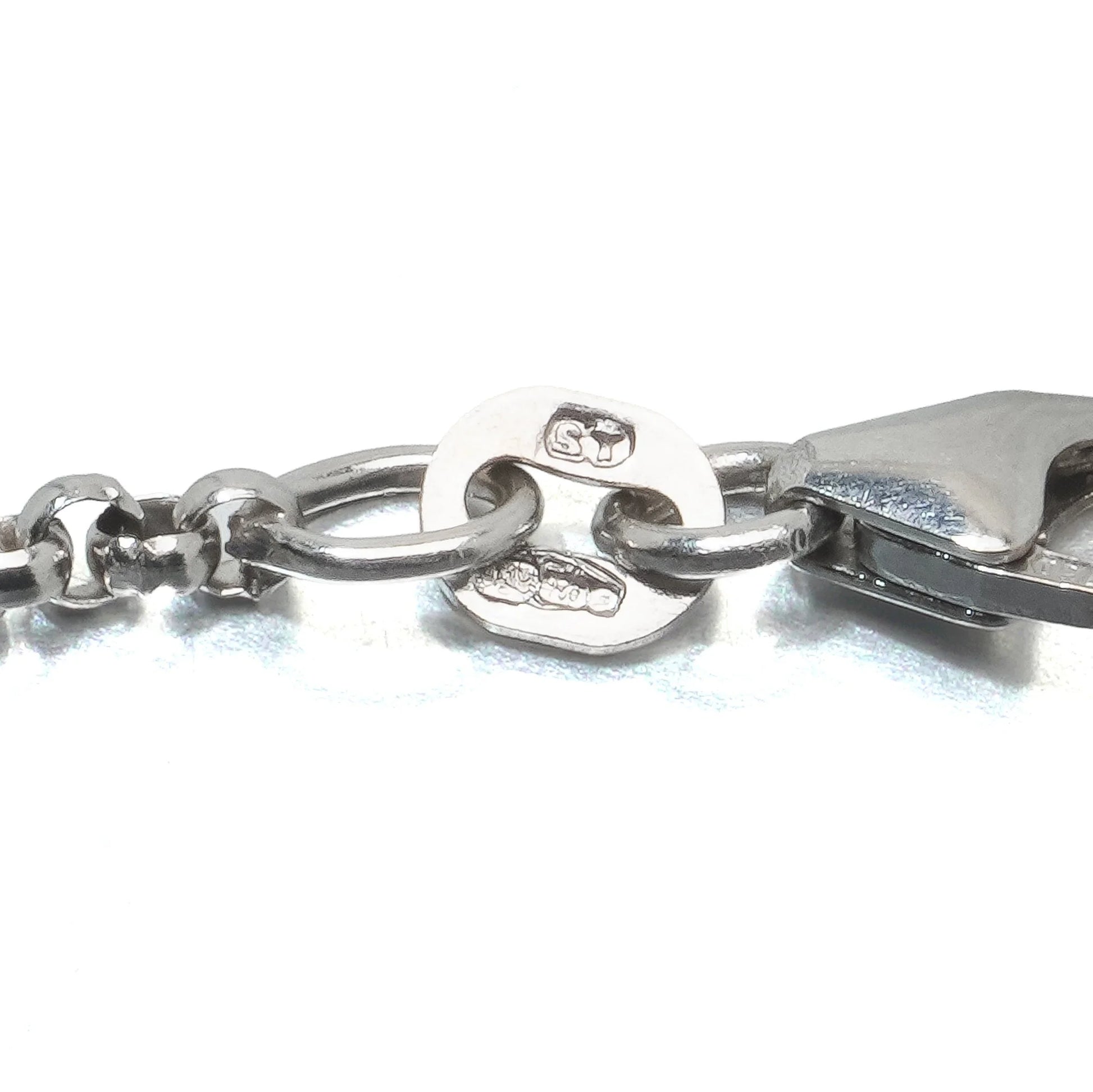 18ct White Gold Diamond Station Bracelet, Vintage 1970s