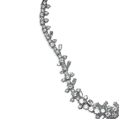 18 ct White Gold Colombian Emerald And Diamond Necklace / Bracelet