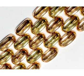 Vintage 18ct Gold 'Brick' Bracelet, Circa 1947