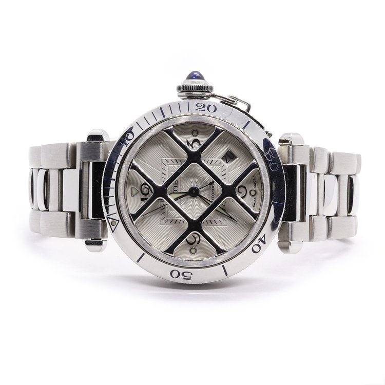 Cartier Pasha Stainless Steel with Grill Automatic Watch