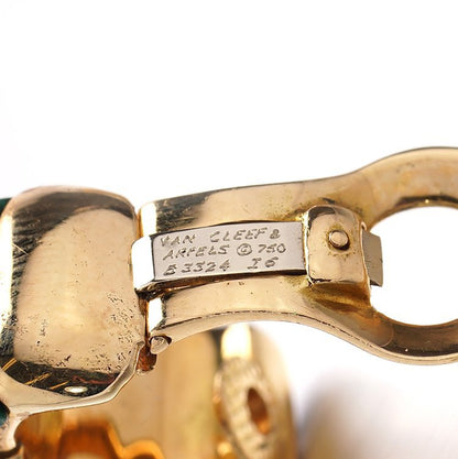 Van Cleef and Arpels Multi Gemstone and Diamond Clip On Earrings