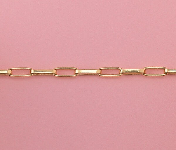 Vintage French 18ct Yellow Gold Oval Link Bracelet