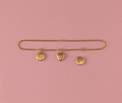 Antique Victorian Faith Hope and Love Gold Necklace