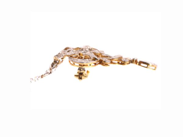 Belle Epoque Old Cut Diamond Brooch, 1.05cts, Platinum and 18ct Gold