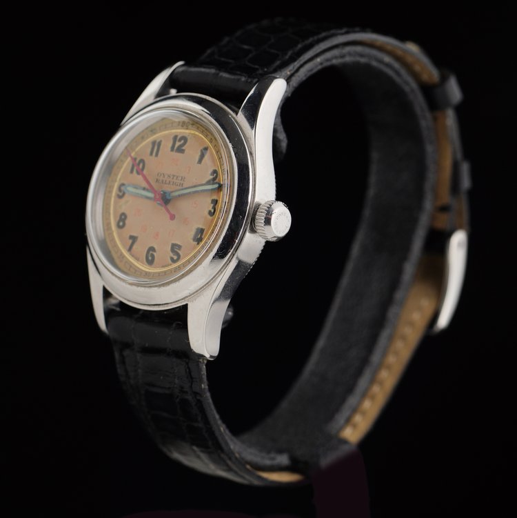 Vintage 1940s Rolex Oyster Raleigh WWII Military Manual Watch
