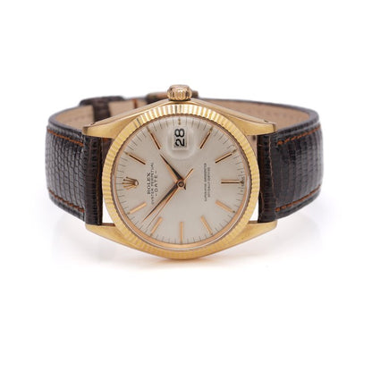 Vintage Rolex Oyster Perpetual Date 18ct Yellow Gold 34mm Automatic Watch, Ref 1503