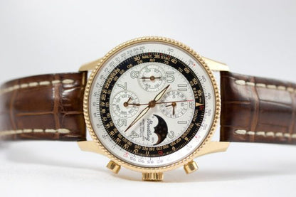 Breitling Montbrilliant Olympus Limited Edition 18ct Gold Chronograph Watch, with Breitling box and chronometer papers
