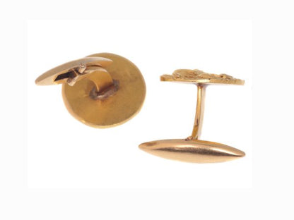 Art Nouveau 18ct Yellow Gold Cufflinks