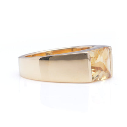 Cartier Citrine and 18ct Yellow Gold Tank Ring