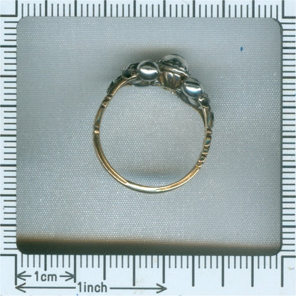 Antique Baroque Diamond Ring in 18ct Yellow Gold