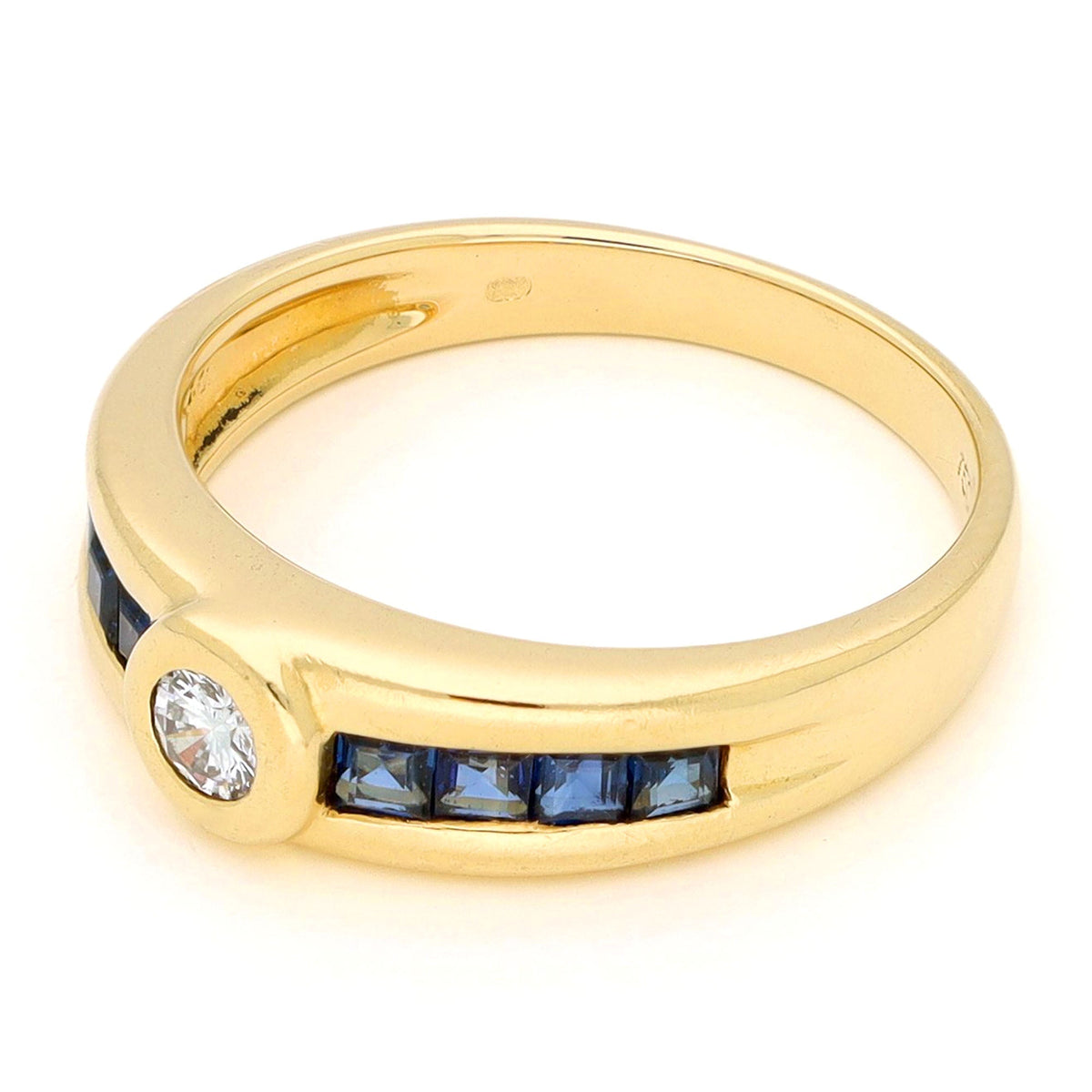Diamond Sapphire 18k Punto Luce Ring 19088-9687