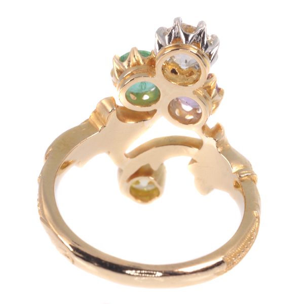 Antique Edwardian Suffragette Ring in 18ct Gold