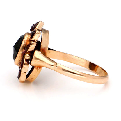 Garnet 14k Cluster Ring 19193-9745