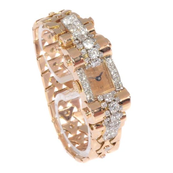 Vintage Retro Van Cleef and Arpels Diamond Set Ladies Watch