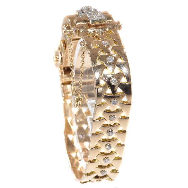 Vintage Retro Van Cleef and Arpels Diamond Set Ladies Watch