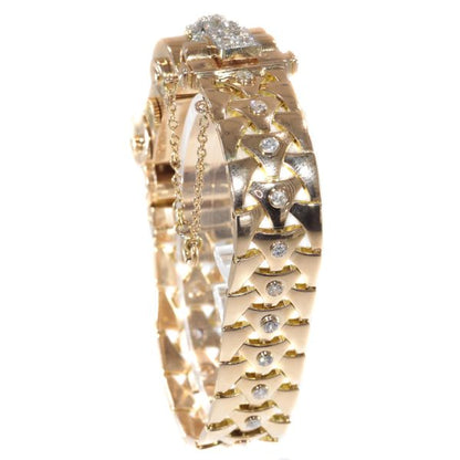 Vintage Retro Van Cleef and Arpels Diamond Set Ladies Watch