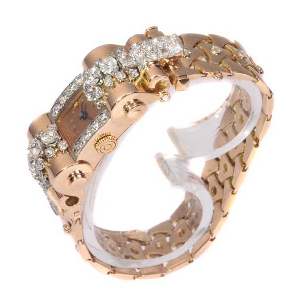 Vintage Retro Van Cleef and Arpels Diamond Set Ladies Watch