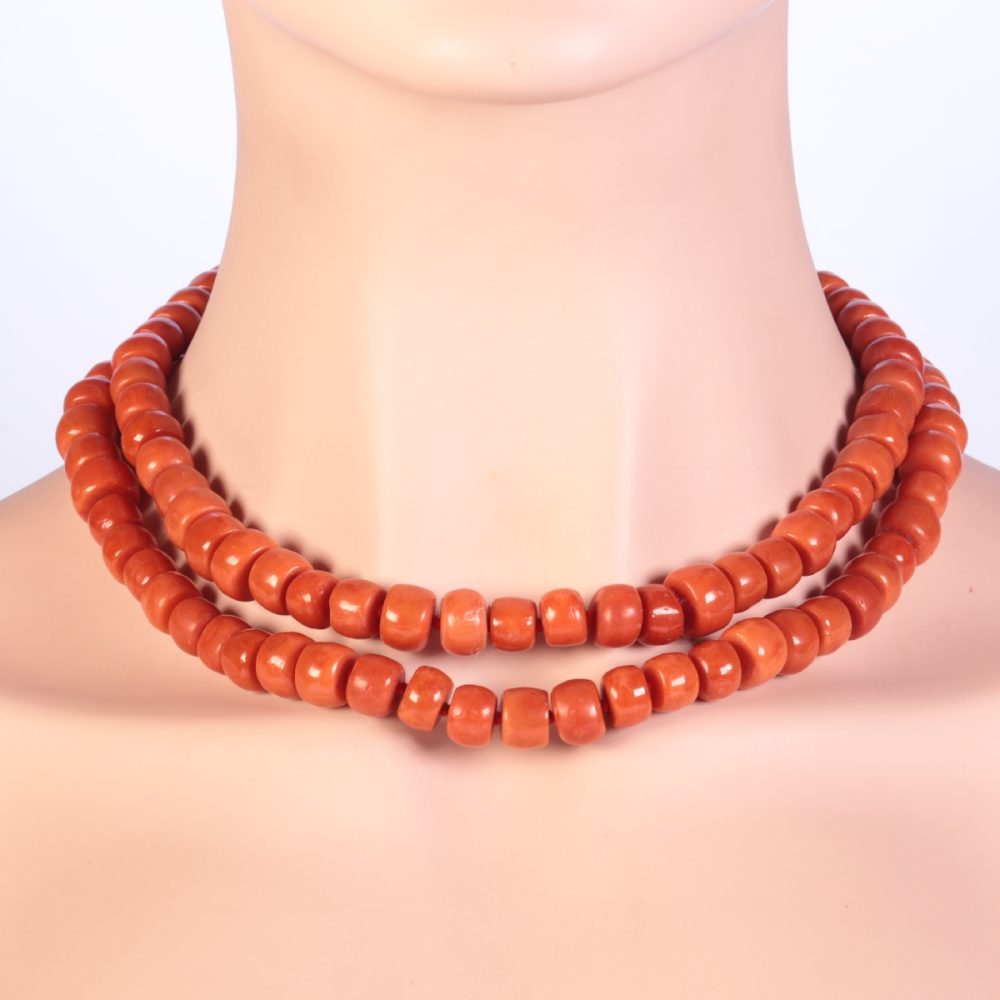 Victorian Blood Coral Necklace