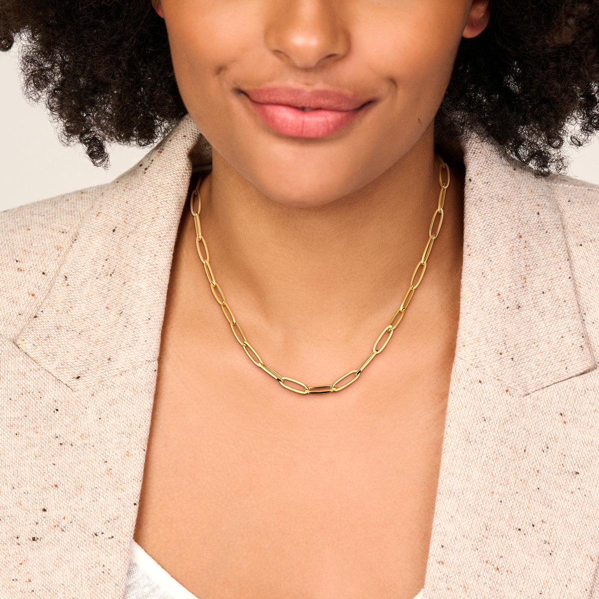 9ct Paper Clip Link Chain