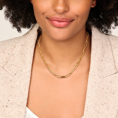 9ct Paper Clip Link Chain