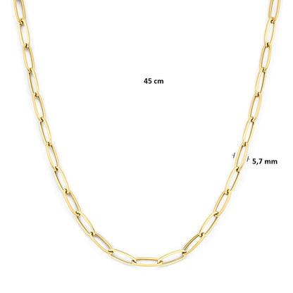 9ct Paper Clip Link Chain