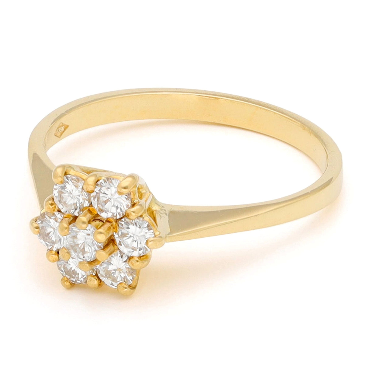 Diamond 18ct Cluster Engagement Ring
