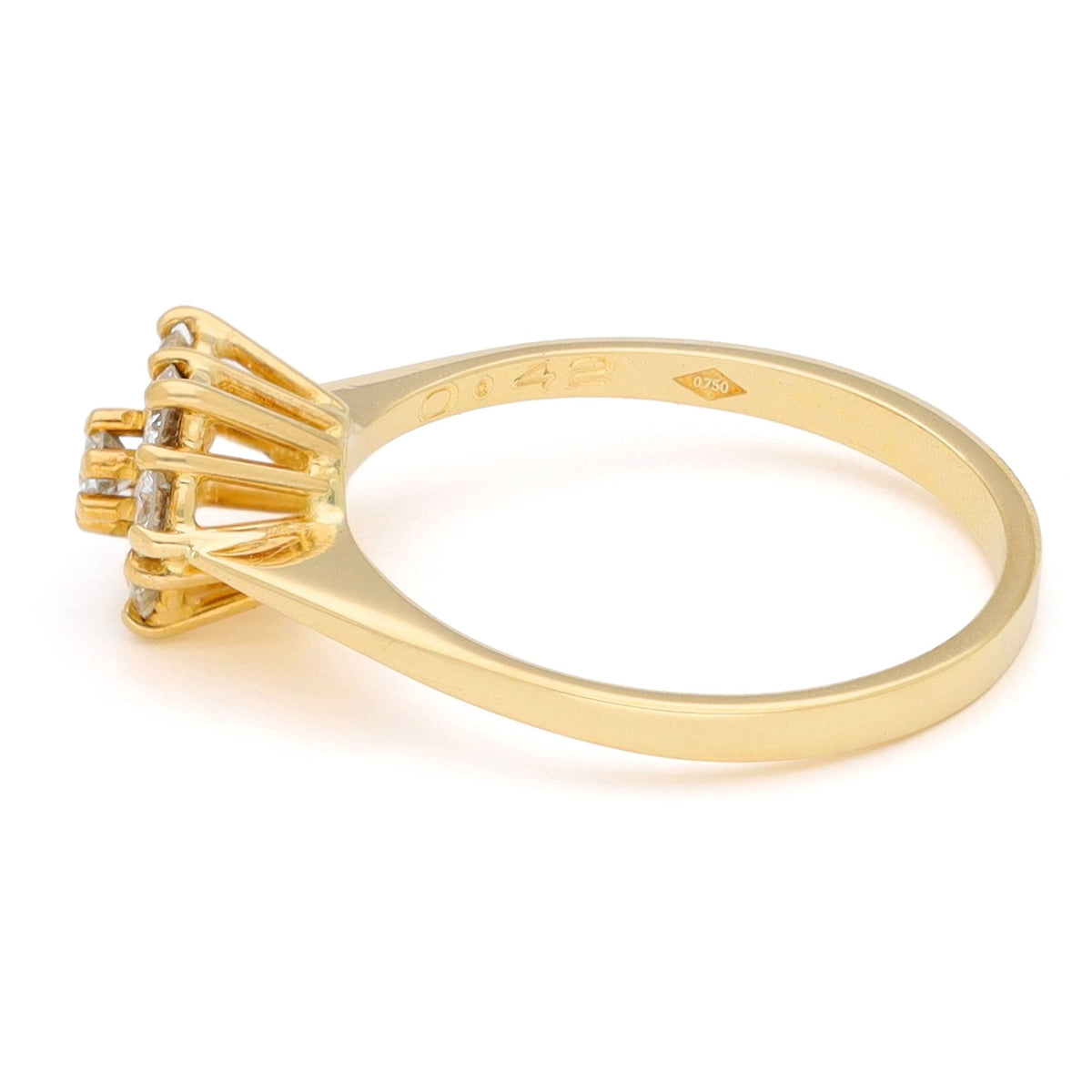 Diamond 18ct Cluster Engagement Ring