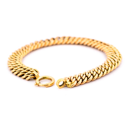 14k Double Curb-Link Bracelet 19353-9809