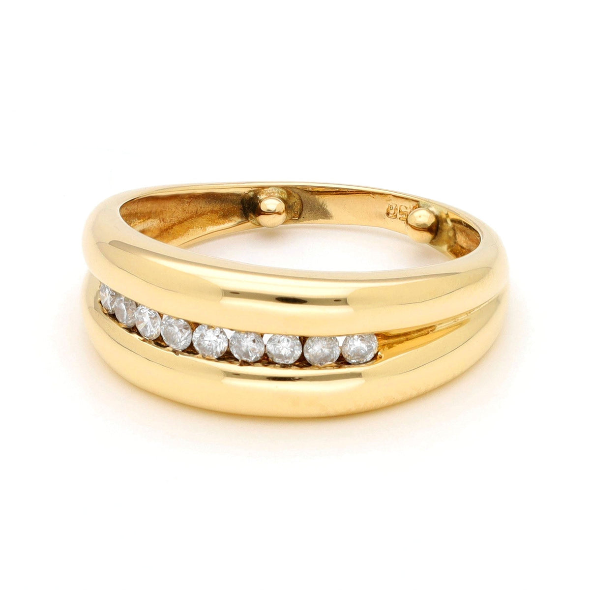 Diamond 18ct Row Ring