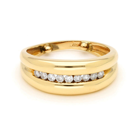 Diamond 18ct Row Ring