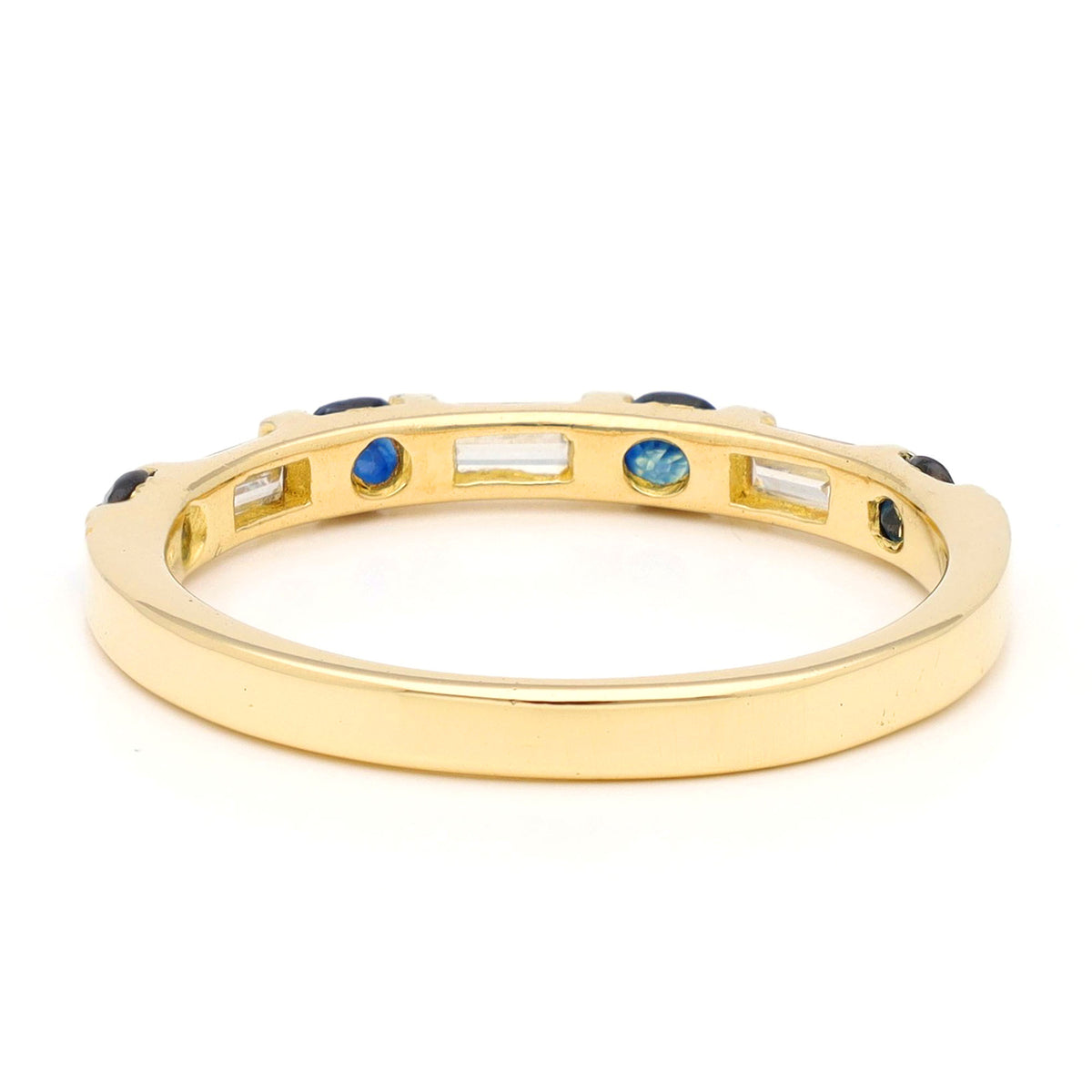 Diamond Sapphire 18k Row Ring 19428-9823 Image3