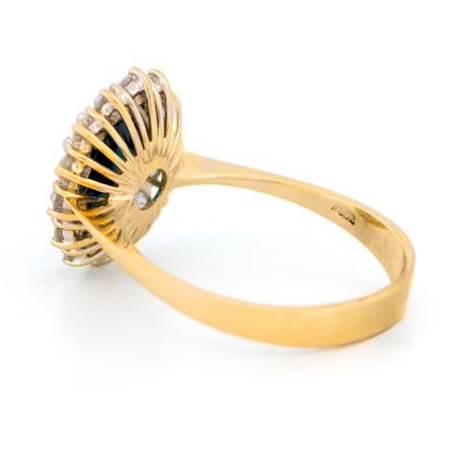 Diamond Sapphire 14k Cluster Ring 19488-9848 Image4