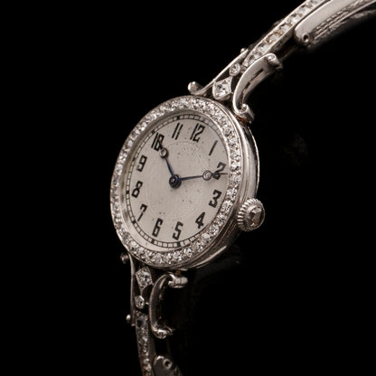 Art Deco Diamond Cocktail Watch by CH Meylan