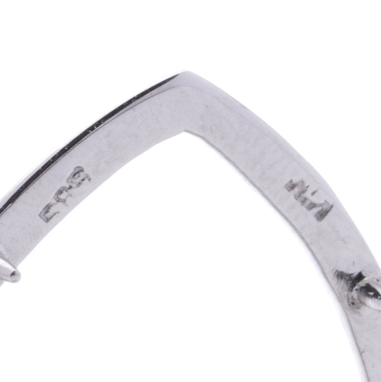 Late Art Deco 1940s Diamond Double Clip Brooch, 4.20 carat total