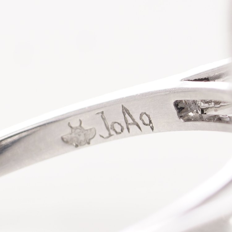 Art Deco Style 0.42ct Diamond and Sapphire Octagonal Double Cluster Ring in Platinum