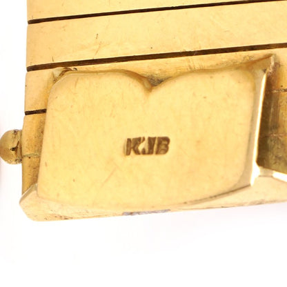 Omega Vintage 18ct Yellow Gold Bracelet Watch with Ruby