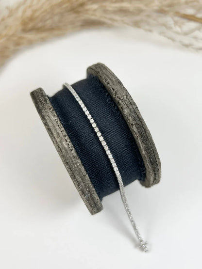 Vintage 2ct Diamond Line Tennis Bracelet in 14ct White Gold