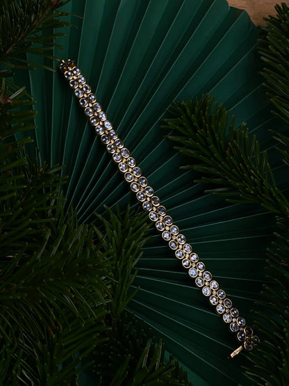 18kt Gold Aquamarine & Diamond Bracelet