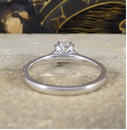 1ct Cushion Cut Diamond Solitaire Engagement Ring