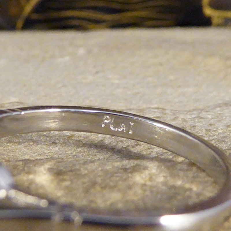 1ct Emerald and Diamond Three Stone Ring