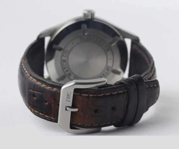 IWC Mark XVI 39mm Automatic Stainless Steel 39mm Watch, on IWC brown leather strap with steel pin buckle, with IWC Box