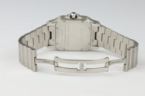 Cartier Santos Galbee Large Automatic Stainless Steel 32mm, on a stainless steel bracelet with hidden clasp