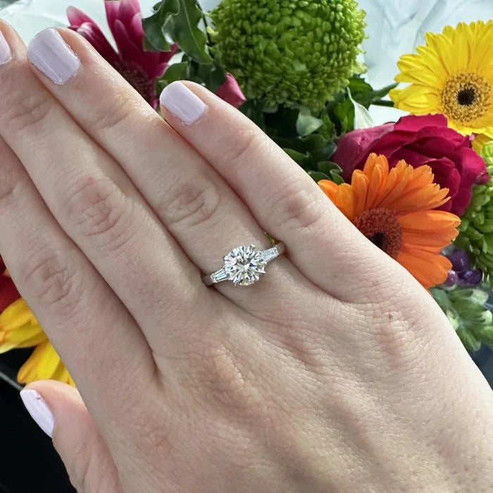 Certified 1.55ct Diamond Solitaire Engagement Ring in Platinum