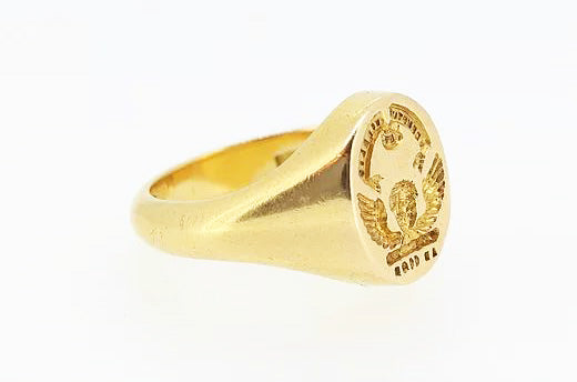 Vintage Signet Ring, 18ct Yellow Gold, Circa 1967