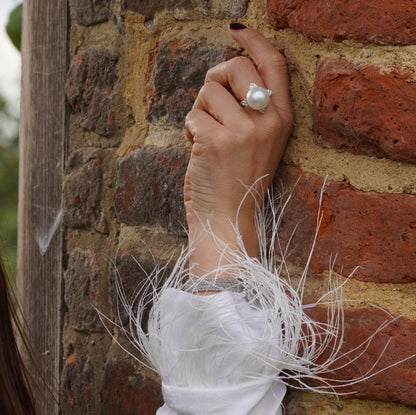 Akoya Pearl and Diamond Cocktail Ring by Utopia