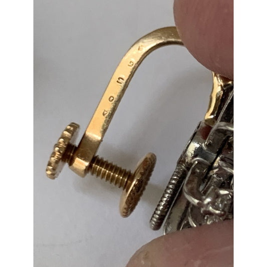 Oscar Heyman Sapphire and Diamond Cluster Earrings