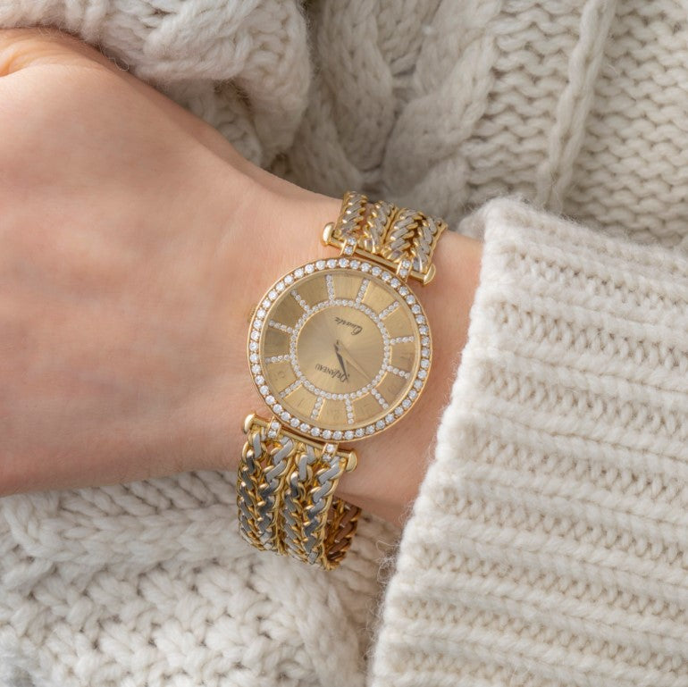 Vintage Delaneau 18ct Gold and Diamond Watch