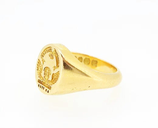 Vintage Signet Ring, 18ct Yellow Gold, Circa 1967